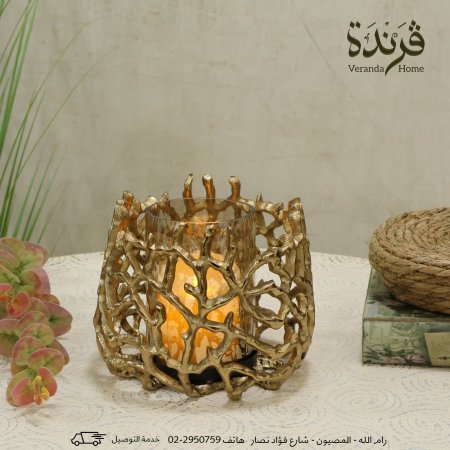 شمعدان هندي معدن نحاسي